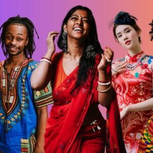 World Culture Collage
Five women: Middle Eastern, African, Indian, Chinese, African-American—united in heritage